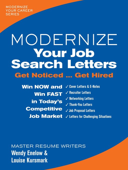 Title details for Modernize Your Job Search Letters by Wendy Enelow - Available